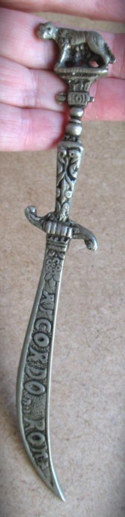 Briefopener~Brievenopener in vorm zwaard~Romulus en Remus, Antiek en Kunst, Antiek | Kantoor en Zakelijk, Ophalen of Verzenden