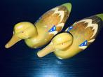 2x vintage houten lokeenden / duck decoys H12cm/L26,5cm, Ophalen of Verzenden, Dier