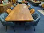 Nieuw mango tafel let op 320x100cm met matrix poot metaal, Ophalen, Vijf personen of meer, Metaal, Rechthoekig