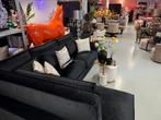 Luxe Velvet Hoekbank King 220x310cm Zwart Quartz800 - Black, Huis en Inrichting, Banken | Bankstellen, Info@oosterbaanwonen.nl