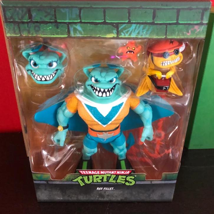 TMNT super7 ultimate Ray Fillet, Verzamelen, Poppetjes en Figuurtjes, Zo goed als nieuw, Ophalen of Verzenden