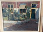 Olieverf H.P. Groen Bethlehemshof Leiden, Antiek en Kunst, Ophalen