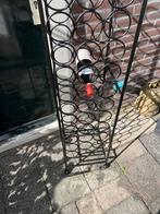 Stalen wijnrek 39 flessen ., Ophalen of Verzenden, Zo goed als nieuw, Metaal, 75 cm of meer