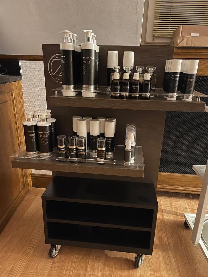 Complete (Cenzaa) salon‑set + Hotstone & meubels, Witgoed en Apparatuur, Persoonlijke-verzorgingsapparatuur, Zo goed als nieuw