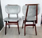 Vintage stoelen set van 2, Ophalen, Gebruikt, Grijs, Twee