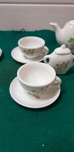 mini servies, rozen, met bladeren, Antiek en Kunst, Ophalen of Verzenden