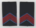 Set rang Marechaussee (KMar) - Marechaussee 3e kl (donkerb, Ophalen of Verzenden, Marechaussee, Nederland, Embleem of Badge