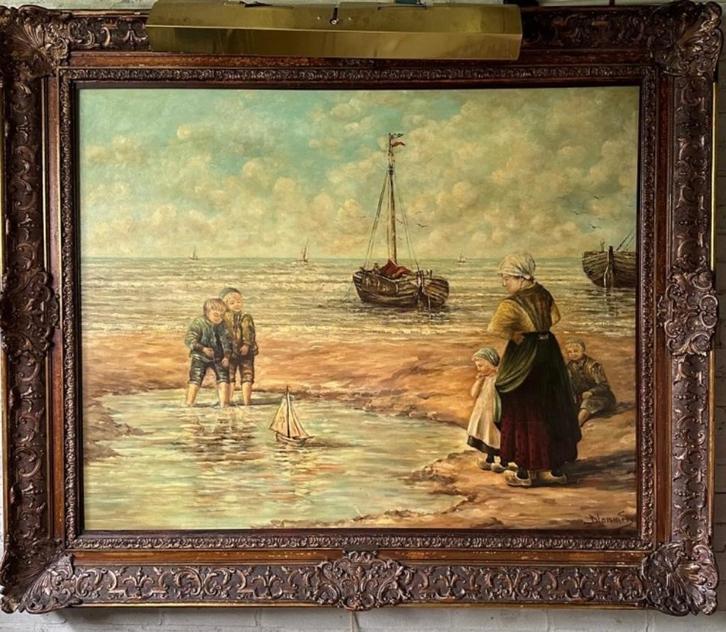 Schilderij Bernard Blommers, Antiek en Kunst, Kunst | Schilderijen | Klassiek, Ophalen