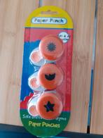 OPRUIMING nieuw Paper Punch set van 3, Ophalen of Verzenden, Nieuw, Materiaal