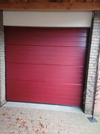 Rode sectionaal garagedeur met elektrische bediening, Ophalen, Gebruikt, 200 cm of meer, 200 cm of meer