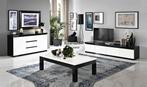 Woonkamer Forever 4 Hoogglans zwart wit marmer look -ACTIE-, Ophalen of Verzenden, Nieuw