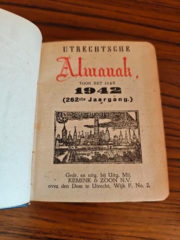 Utrechtse Almanak 1942 - Kemink & Zoon beschikbaar voor biedingen