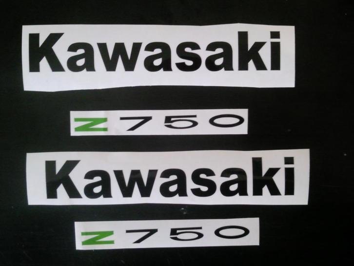 Kawasaki Z750 Decals stickers, Motoren, Accessoires | Stickers, Verzenden