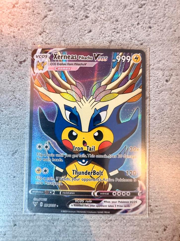 Xerneas Pikachu VCOS – Pokémon Cosplay Proxy, Hobby en Vrije tijd, Verzamelkaartspellen | Pokémon, Zo goed als nieuw, Verzenden