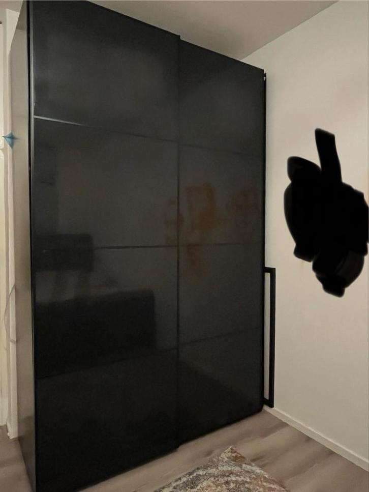 IKEA Pax kledingkast - Zwart, Huis en Inrichting, Kasten | Kledingkasten, Zo goed als nieuw, 200 cm of meer, 150 tot 200 cm, 50 tot 75 cm