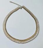 Zilveren HALSCOLLIER FANTASIE 41.5 tot 48,5 cm, Sieraden, Tassen en Uiterlijk, Verstelbaar, Verzenden, Zo goed als nieuw, Zilver