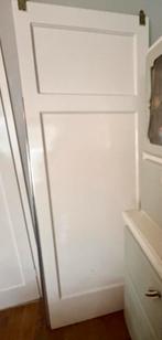 Vintage jaren 50 schuifdeur met railsysteem, Ophalen, 80 tot 100 cm, Binnendeur, Zo goed als nieuw