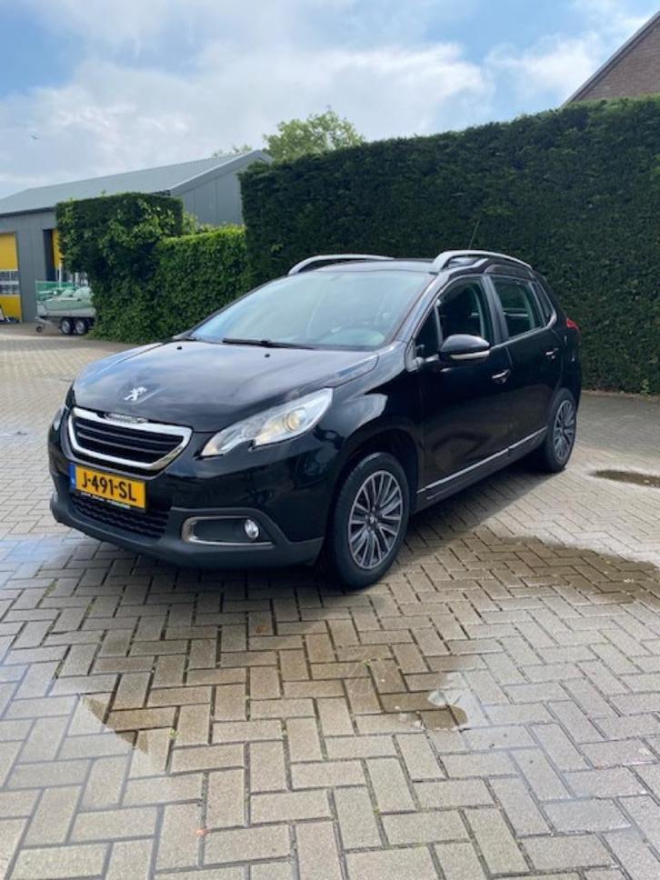 Peugeot 2008 1.2 VTI 60KW/82PK 2016 Zwart, Auto's, Peugeot, Bedrijf, ABS, Airbags, Airconditioning, Boordcomputer, Centrale vergrendeling