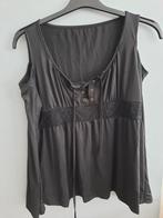 Zwarte korte blouse cold shoulder maat XXL/XL (festival), Ophalen of Verzenden, Zo goed als nieuw, Maat 46/48 (XL) of groter, Zwart