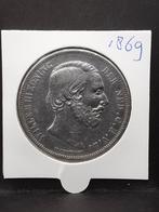 Rijksdaalder 1869 koning Willem III, Koning Willem III, Zilver, Ophalen of Verzenden, Losse munt