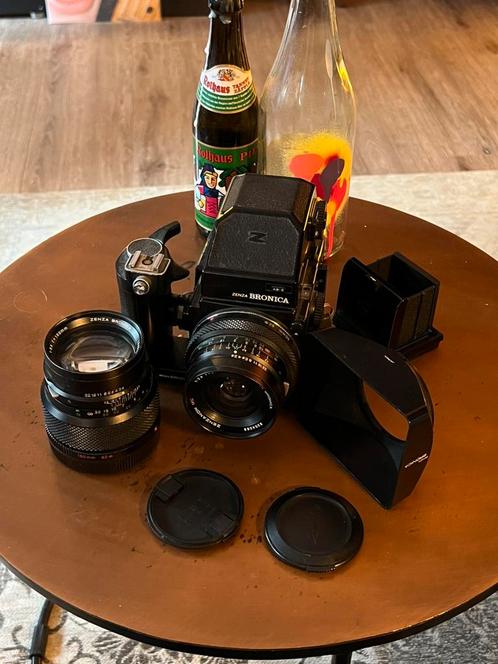 Bronica Zenza ETRS medium format compleet, Audio, Tv en Foto, Fotocamera's Analoog, Zo goed als nieuw, Spiegelreflex, Overige Merken