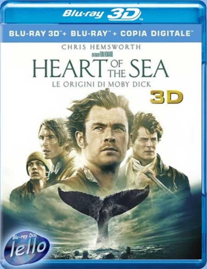 Blu-ray 3D: In the Heart of the Sea (2015 Chris Hemsworth)IT, Cd's en Dvd's, Blu-ray, Nieuw in verpakking, Actie, 3D, Ophalen of Verzenden