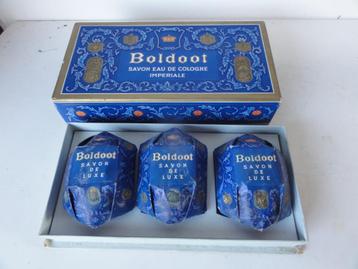 VINTAGE geschenkverpakking Boldoot met 3 zepen elk 100 gr. beschikbaar voor biedingen