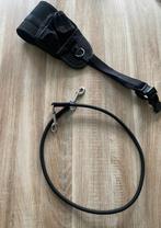 Hardloop riem, zwart, brede rugband met zakje, Ophalen of Verzenden, Gebruikt, Hondenriem