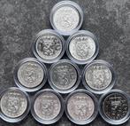 Complete Set: 10 Gulden Juliana. In capsule., Postzegels en Munten, Munten | Nederland, Koningin Juliana, Setje, Zilver, Ophalen of Verzenden