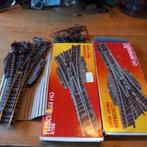 2 x Fleischmann 3 weg wissel met aandrijving., Hobby en Vrije tijd, Gelijkstroom, Fleischmann, Rails, Ophalen of Verzenden