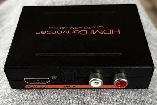 HDMI naar HDMI + Audio Converter, Audio, Tv en Foto, Converters, Zo goed als nieuw, Ophalen of Verzenden