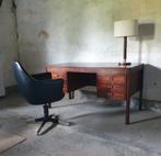 vintage bureau palissander, Huis en Inrichting, Bureaus, Ophalen, Gebruikt, Bureau