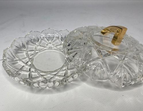 Kristallen bonbonnière deksel waltherglas bonbon schaaltje, Huis en Inrichting, Woonaccessoires | Overige, Gebruikt, Ophalen of Verzenden