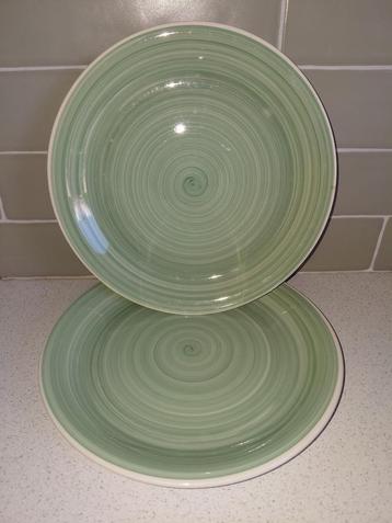 Servies: Dinerbord groen beschikbaar voor biedingen