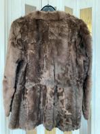 Echte Vintage Bontjas Maat M met losse bontkraag, Ophalen of Verzenden, Gedragen, Maat 38/40 (M), Bruin