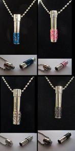 Urn Ketting- Crematie As Ketting- Koker Sierwerk-4 Kleuren, Ophalen of Verzenden, Nieuw, Zilver, Overige materialen