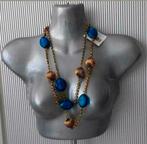 Manouk - ketting met koperen ballen + glaskralen, Overige materialen, Verstelbaar, Nieuw, Verzenden