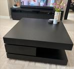 Richmond Oakura Salontafel Vierkant Zwart, Huis en Inrichting, Ophalen, 50 tot 100 cm, 100 tot 150 cm, Vierkant