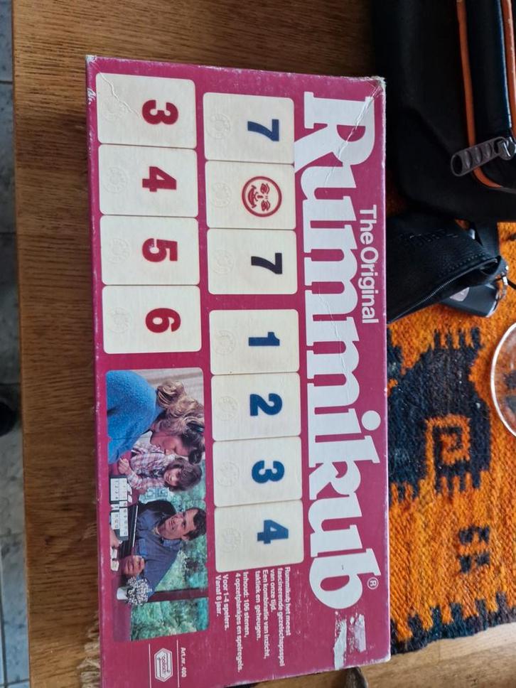 Mooie Rummikub met Grote Stenen, Hobby en Vrije tijd, Gezelschapsspellen | Bordspellen, Zo goed als nieuw, Drie of vier spelers