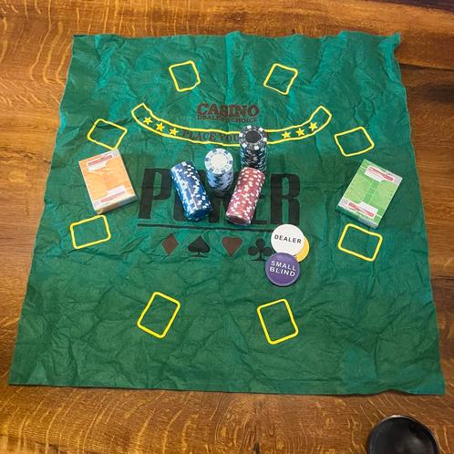 Pokerset Compleet - Nieuw, Hobby en Vrije tijd, Gezelschapsspellen | Bordspellen, Nieuw, Een of twee spelers, Reisspel, Ophalen of Verzenden