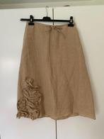 Beige linnen rok met jasje /pakje Summum mt M, Maat 38/40 (M), Summum, Kostuum of Pak, Beige