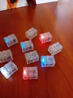 10 blokjes die passen op lego met verschillende kleuren lich, Ophalen of Verzenden, Zo goed als nieuw