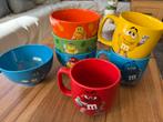 M&M bekers & M&M bakjes, Huis en Inrichting, Keuken | Servies, Verzenden, Zo goed als nieuw, Overige stijlen