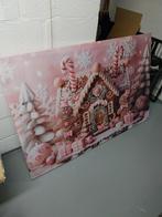 Canvas met lijst  candy cane, Ophalen of Verzenden