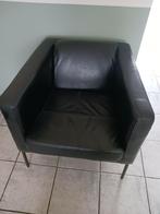 stoel zwart leer Ikea, Huis en Inrichting, Stoelen, Ophalen, Zwart, Leer, Eén