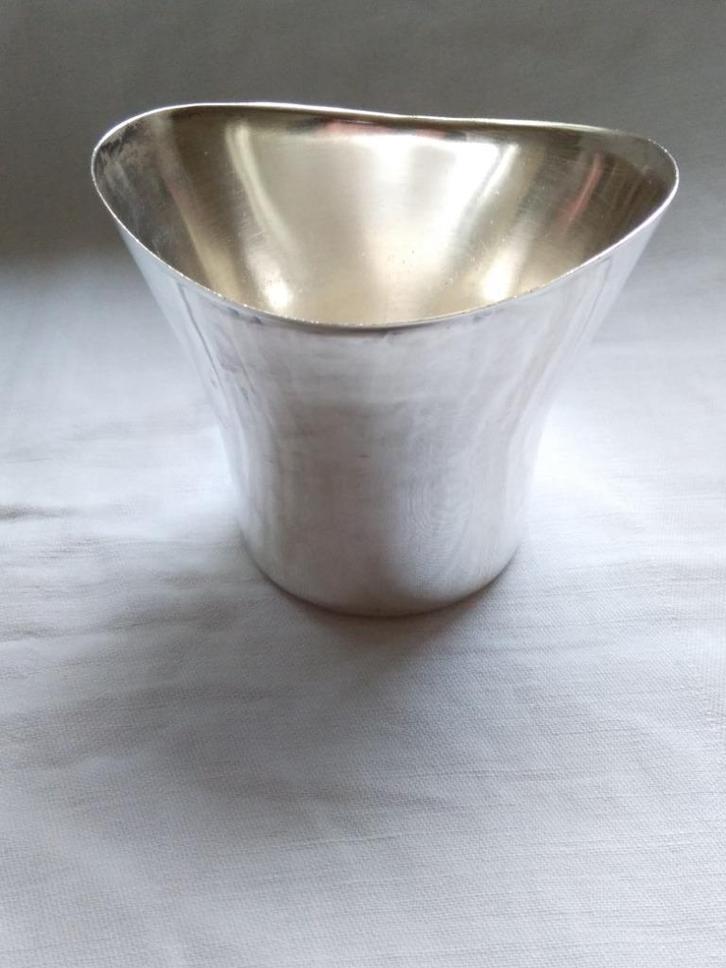 verzilverd LEPELVAASJE van WMF, ovaal 8,5x 6,7 cm, Huis en Inrichting, Keuken | Servies, Gebruikt, Overige typen, Overige stijlen