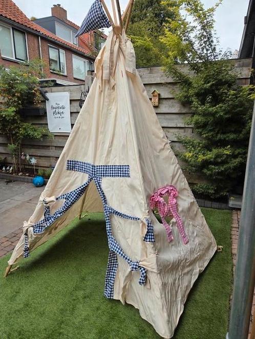 Wigwam tipitent speelgoed kinderen buiten of binnen, Kinderen en Baby's, Speelgoed | Speeltenten, Zo goed als nieuw, Ophalen of Verzenden