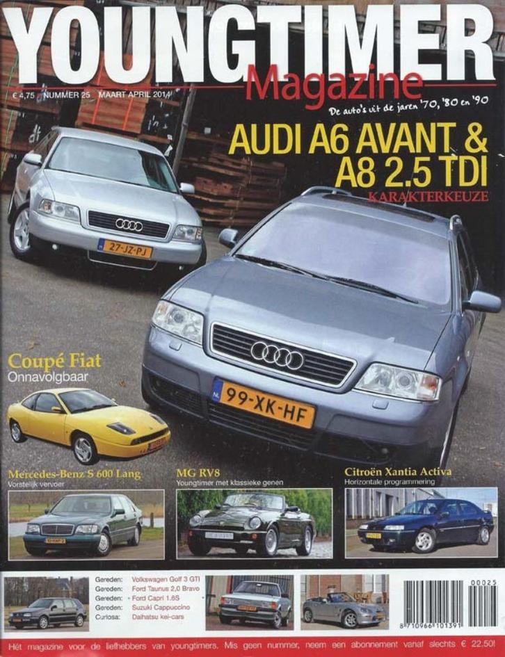 Youngtimer 25 2014: Porsche 924 - MG RV8 - Suzuki Cappuccino, Boeken, Auto's | Folders en Tijdschriften, Gelezen, Algemeen, Ophalen of Verzenden