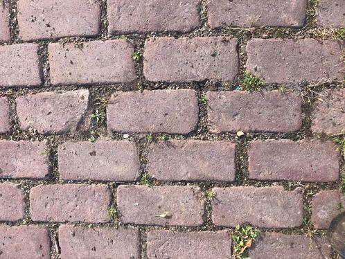 40m2 oud gebakken keiformaat 10 duimers rood oude klinkers, Tuin en Terras, Tegels en Klinkers, Gebruikt, Klinkers, Keramiek, 10 m² of meer