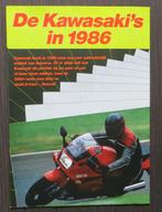 Folder Kawasaki 1986 Modelprogramma (Nederlands), Motoren, Verzenden, Kawasaki